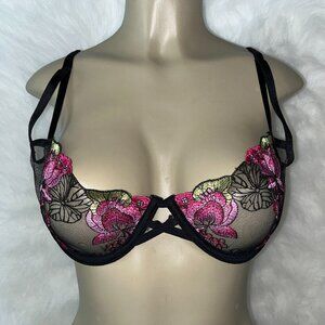ADORE ME JAYDA UNLINED BALCONETTE UNDERWIRE BRA SZ 36D